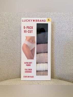 Lucky 🍀 Brand women’s 6-pack Hi-Cut panties size small